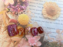 きらきらフットネイル