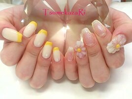 ★フレンチ◆アクセ◆3D花★