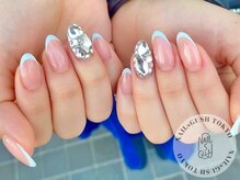 ネイルズガッシュトウキョウ 横浜西口店(NAILsGUSH TOKYO)/フレンチ/埋め尽くし/キラキラ