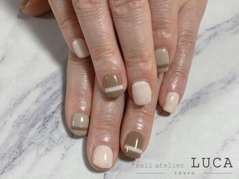 ネイルアトリエルカ(nail atelier LUCA)/R-15 カフェカラーネイル