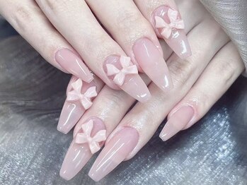 シーアンドビーネイル(C&B Nail)/リボンチップ長さだし