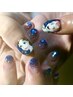 【nailBee】☆痛ネイル☆キャラNail２本＋１カラーorラメグラ¥11500