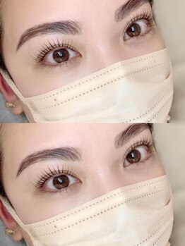 アイラッシュ ファボ(EYELASH FAV)の写真/【リピーター多数！眉毛パーマHBL×まつげパーマ同時施術でトレンド顔に★】クチコミ多数の実力派サロン♪