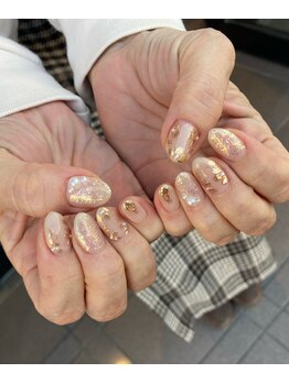 トータルサロン 白べぇーっ プラス/☆ミラーフラワーネイル☆