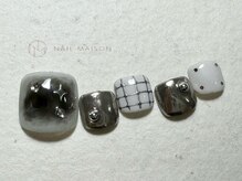 ネイルメゾン 梅田(NAIL MAISON)/ホワイトミラーシルバー