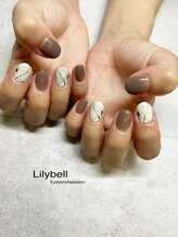 リリーベル(Lilybell)/大理石ネイル