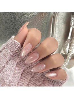 ヘブン ネイル 鶯谷(HEAVEN Nail)/ワンカラーキャatアイネイル