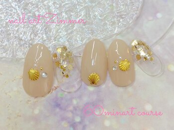 ネイルアート ジマー/60minart/パラジェル/韓国/渋谷