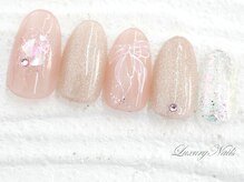 ラグジュアリーネイルズ オオミヤ(Luxury Nails Omiya)/モテ可愛*リボンNail