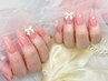 ワンカラー/ラメグラ¥6500★ストーン20粒(200円)orパーツ2個(1個300円)乗せok