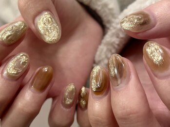 ジュイール ネイル 千葉店(Jouir nail)/上品シャンパンゴールド