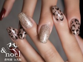 レオパード柄 フラッシュネイル