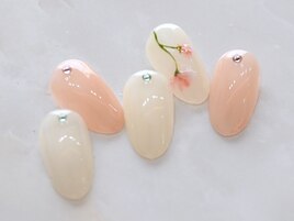 手描きフラワー☆透明感☆くすみ