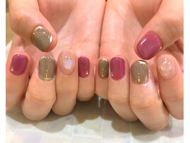 【Dress 梅田】天然石ネイル♪