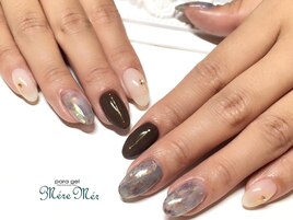 秋色大人ネイル