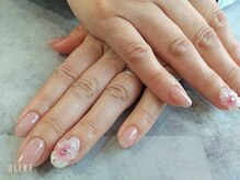 朱花 プルバイシュカ(fle by 朱花)/お花ネイル