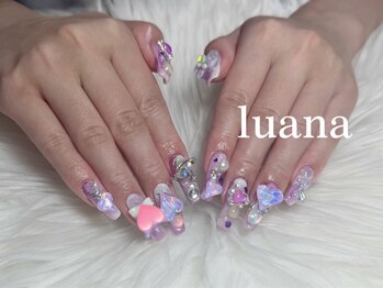ルアナ(Luana)の写真/【元町駅】大人気の韓国パーツ、大きい個性的なパーツも数多くご用意◎3Dアートも得意のサロン★