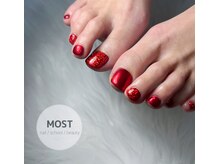 モストネイル 五日市店(MOST nail)/フットネイル人気RED