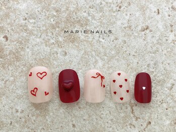 マリーネイルズ 大阪梅田店(MARIE NAILS)/新規様6000円 0122f ボルドー