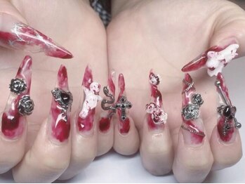 地雷ネイル スカルプ