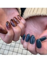 Mネイルアンドカフェ シェレステ/べっ甲ネイル☆