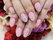 ダブルネイル(Double Nail)/【ほり】フラワーネイル