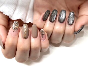 ビューティービースト フォー ネイルアンドアイラッシュ 松浜店(beauty:beast)/クールアシメネイル☆