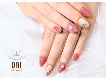 雪の結晶ネイル