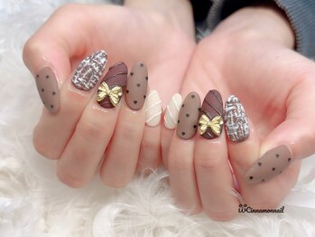 シナモンネイル(cinnamonnail)/バレンタインネイル♪