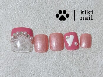 キキネイル たまプラーザ店(kikinail)/フット定額/ピンクネイル