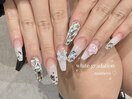 【mian】白グラデーションネイル