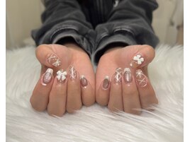 チェック×リボン×フレンチ