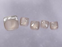 ジェミーネイル シンジュク(Jemiy nail shinjuku)/ガラスフレンチ¥9980