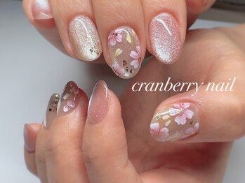 クランベリーネイル 代官山 恵比寿(cranberry nail)/桜満開です！シーズンネイル