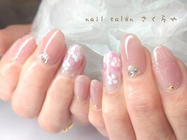ロングでも◎あじさいネイル♪