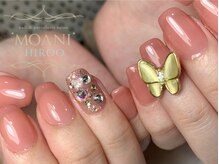 モアニ ヒロオ 渋谷店(MOANI Hiroo)/蝶々パーツ♪春ネイル