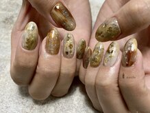 アイネイルズ 渋谷店(I nails)/奥行きベージュニュアンス