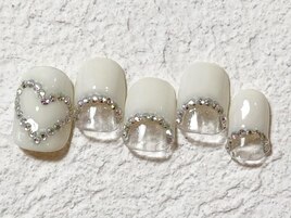 白ハートフレンチ冬クリア¥12550