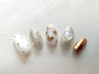 カミアンユイヤ ネイルラボ(KAMIANYUIYA Nail LAB)/ハートデザインネイル