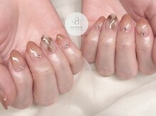 ジーエスネイル(GS NAIL)/ブラウン　秋ネイル
