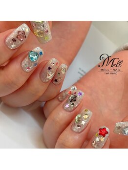 メルネイル(MELL-NAIL)/宝石ネイル♪
