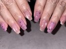 キラッと満足バブルネイル