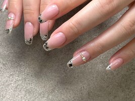 ガラスフレンチネイル