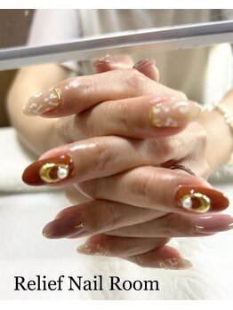 リリーフネイルルーム(RELiEF NAiL ROOM)/レオパードネイル