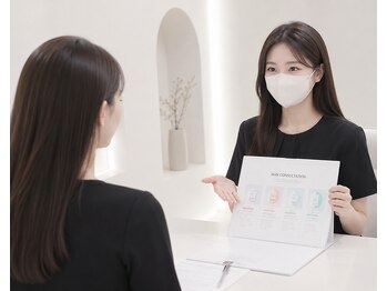 アンフィア(Anfia)の写真/「削がずに整える」韓国発レッドショットで魅せる横顔美人へ☆夜24時まで営業で忙しい方にも◎