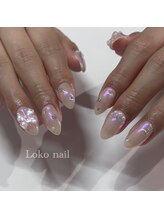 ロコネイル(Loko nail)/ピンクオーロラネイル