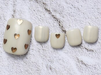 アイ ネイルズ 天神店(I nails)/シルキーハートnail¥8300