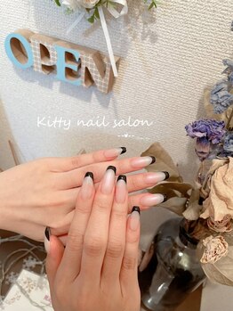 キティネイルサロン(KITTY NAIL SALON)の写真/【スカルプフレンチ☆10時~16時9980円】持込デザインOK◎理想のデザインであなただけのネイルを楽しんで!