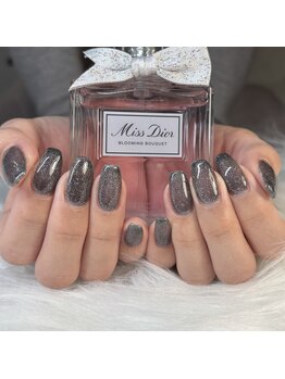 ハニーネイル(Honey nail)/シアーブラックラメ♪