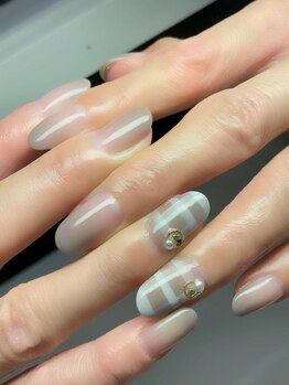 キャプラスネイル プリマ/オータムチェック